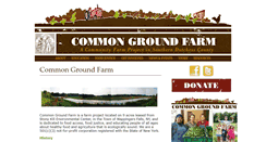 Desktop Screenshot of commongroundfarm.org