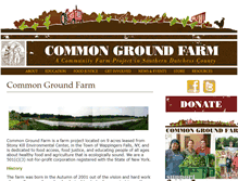 Tablet Screenshot of commongroundfarm.org